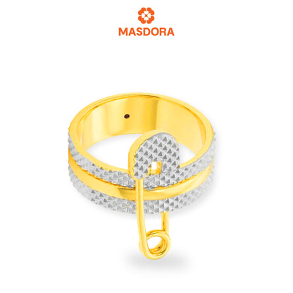 MASDORA 916 Gold Ring Rings Cincin Emas ~ HG Safety Pin (EMAS 916/22K)