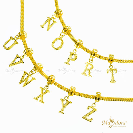 Masdora Charms Alphabets O 916 Gold