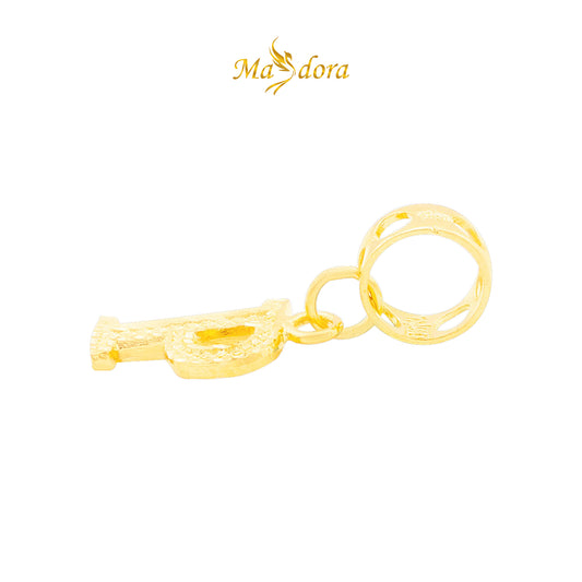 MASDORA 916 Gold Charms Charm Emas ~ Alphabet P (EMAS 916/22K)