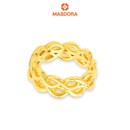 [ASSORTED DESIGNS] MASDORA 916 Gold Ring Rings Cincin Emas ~ Ripple Wave Collection (EMAS 916/22K)