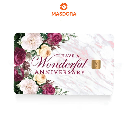 MASDORA 999.9 Gold Bar 0.25GM Gift Series ~ Wonderful Anniversary (EMAS 999.9/24K)