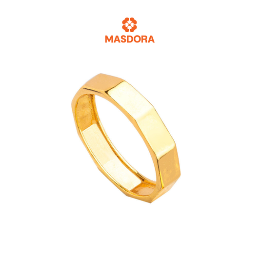 MASDORA 916 Gold Ring Rings Cincin Emas ~ Golden Verona Band (EMAS 916/22K)