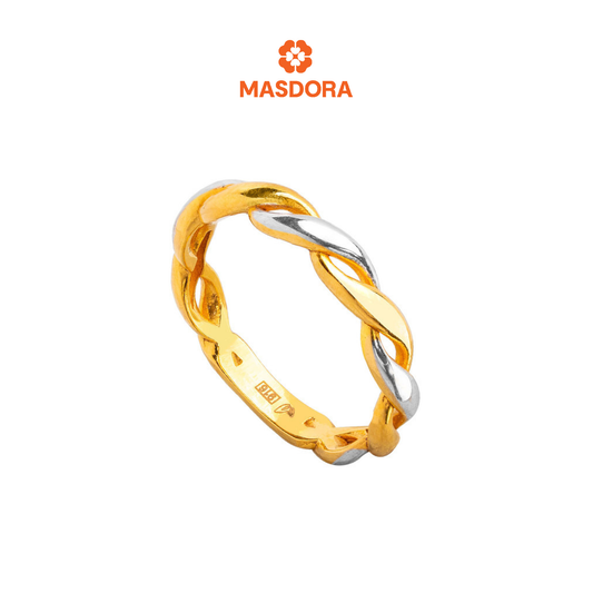 MASDORA 916 Gold Ring Rings Cincin Emas ~ Emirates Star Zahra Duotone (EMAS 916/22K)