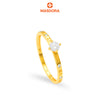 MASDORA 916 Ring Rings Cincin ~ Elegant Roman Solitaire (EMAS 916/22K)