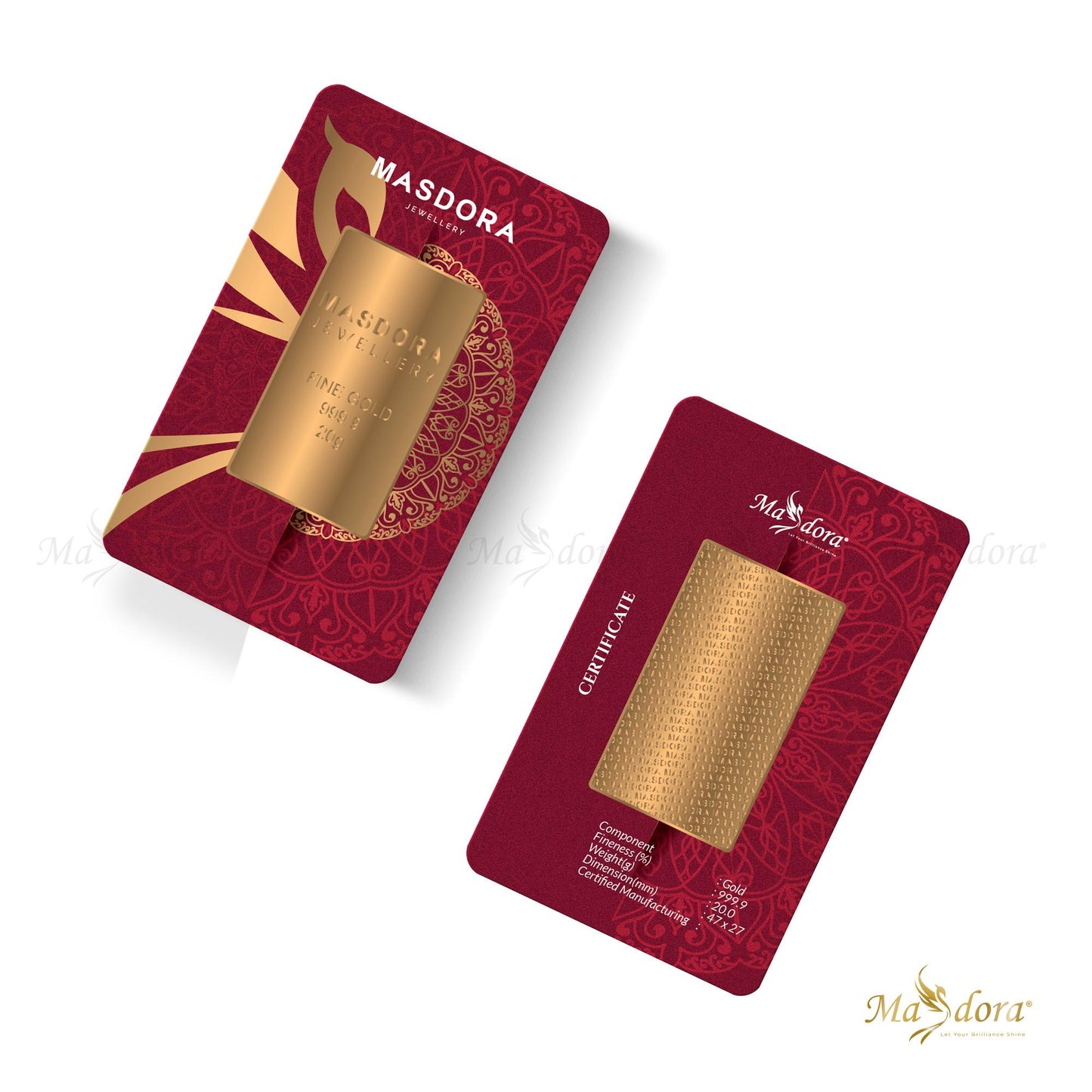 Masdora Signature Gold Bullion Bar 20g (Emas 999.9)