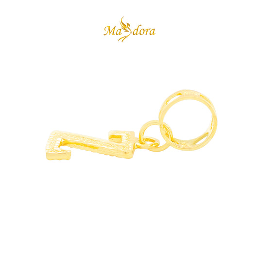 MASDORA 916 Gold Charms Charm Emas ~ Alphabet Z (EMAS 916/22K)