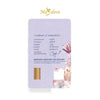 MASDORA 999.9 Gold Bar 1.00GM Flower Series ~ Stargazer Lily (EMAS 999.9/24K)