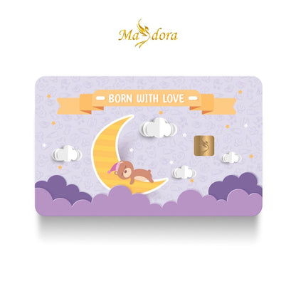MASDORA 999.9 Gold Bar 0.25GM Gift Series ~ Newborn Baby Love (EMAS 999.9/24K)
