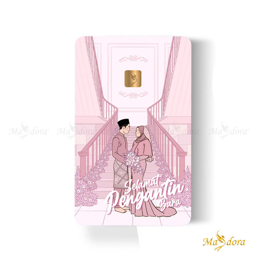 MASDORA 999.9 Gold Bar 0.25GM Gift Series ~ Selamat Pengantin Baru (EMAS 999.9/24K)