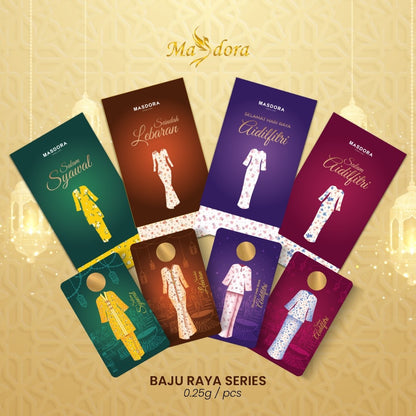 MASDORA 999.9 Gold Bar 1.00GM (0.25GM X 4) Gift Series ~ 2024 Raya Edition COMBO SET (EMAS 999.9/24K)