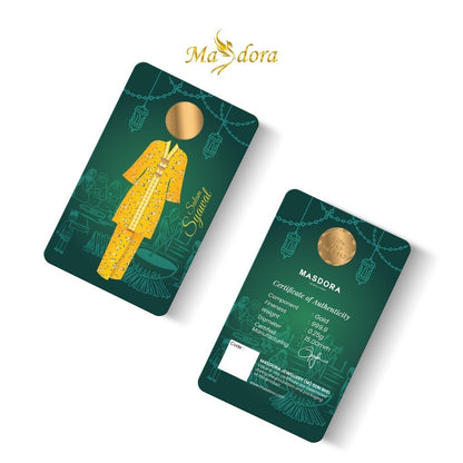 MASDORA 999.9 Gold Bar 1.00GM (0.25GM X 4) Gift Series ~ 2024 Raya Edition COMBO SET (EMAS 999.9/24K)