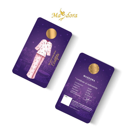MASDORA 999.9 Gold Bar 1.00GM (0.25GM X 4) Gift Series ~ 2024 Raya Edition COMBO SET (EMAS 999.9/24K)
