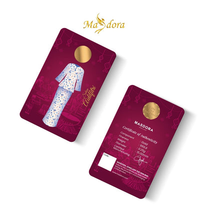 MASDORA 999.9 Gold Bar 1.00GM (0.25GM X 4) Gift Series ~ 2024 Raya Edition COMBO SET (EMAS 999.9/24K)