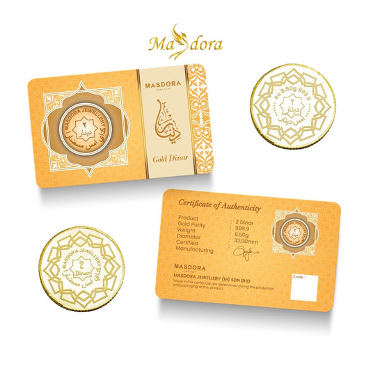 MASDORA 999.9 Gold 2 Dinar (8.50GM) Signature Series (EMAS 999.9/24K)