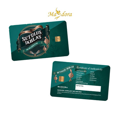 MASDORA 999.9 Gold Bar 0.25GM Gift Series ~ 2023 Raya Edition (EMAS 999.9/24K)