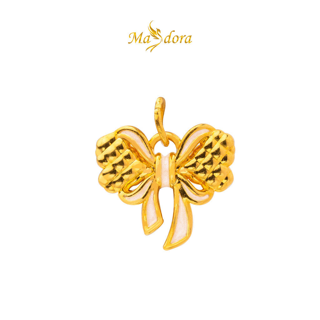 MASDORA 999 Gold Pendant Loket Emas ~ (WHITE) Mother Nature Edition  (EMAS 999/24K)