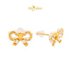 MASDORA 999 Gold Earring Earrings Emas ~ White Sugary Pretzel (EMAS 999/24K)