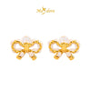 MASDORA 999 Gold Earring Earrings Emas ~ White Sugary Pretzel (EMAS 999/24K)