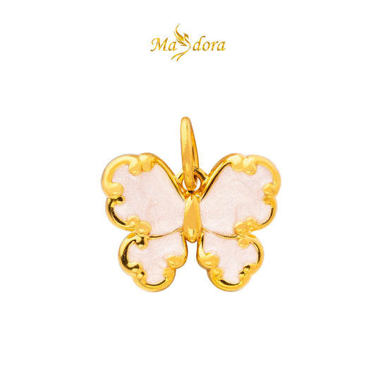 MASDORA 999 Gold Pendant Loket Emas ~ (WHITE) Mother Nature Edition  (EMAS 999/24K)
