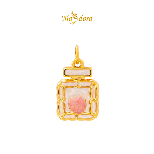 MASDORA 999 Gold Pendant Loket Emas ~ (WHITE) Memorable Travel Edition  (EMAS 999/24K)