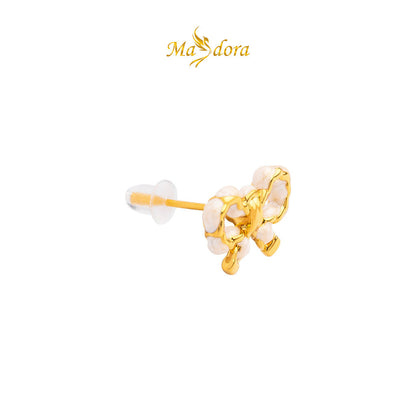 MASDORA 999 Gold Earring Earrings Emas ~ White Sugary Pretzel (EMAS 999/24K)