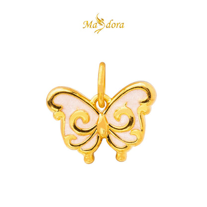 MASDORA 999 Gold Pendant Loket Emas ~ (WHITE) Mother Nature Edition  (EMAS 999/24K)