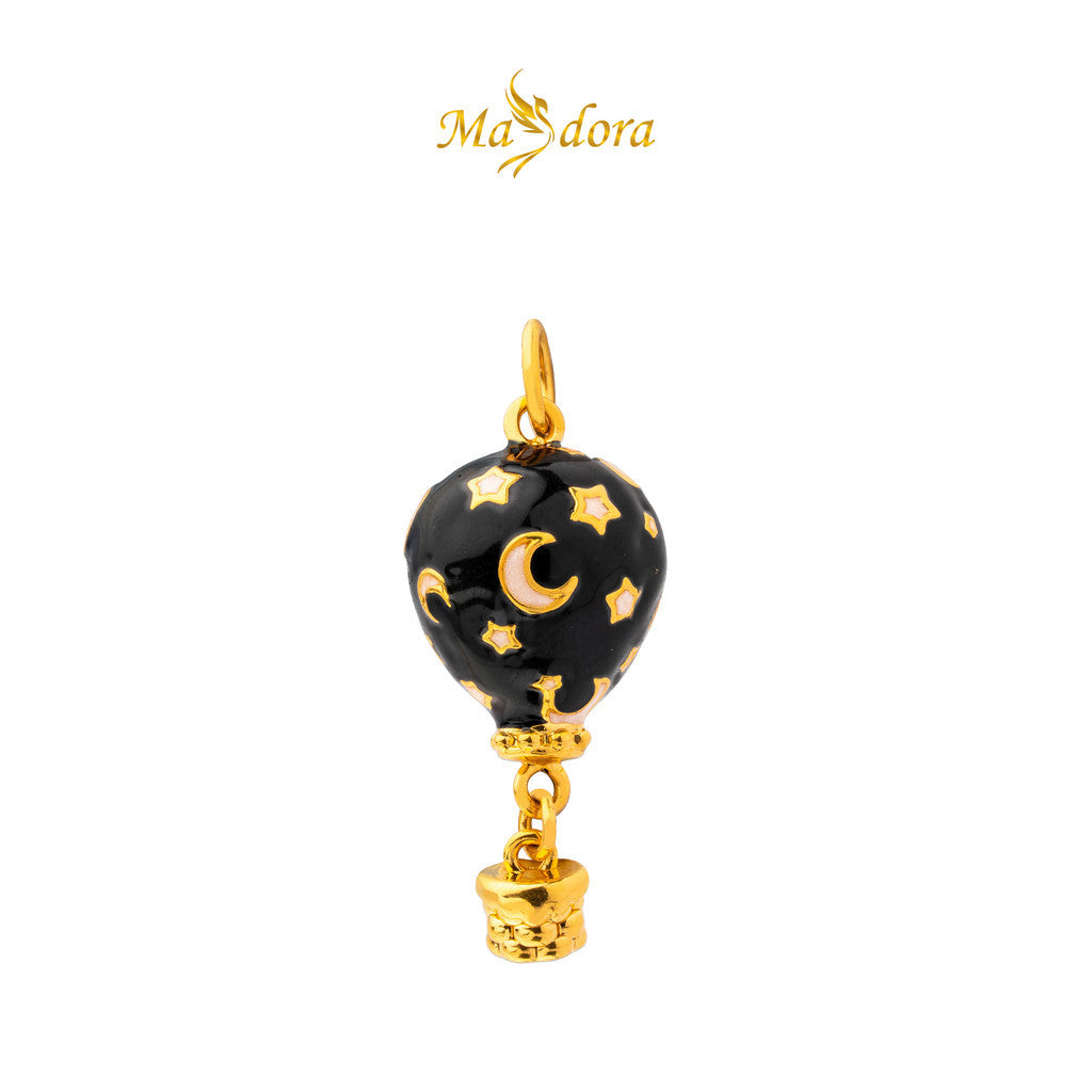 MASDORA 999 Gold Pendant Loket Emas ~ Fantasy Hot Air Balloon Edition (EMAS 999/24K)
