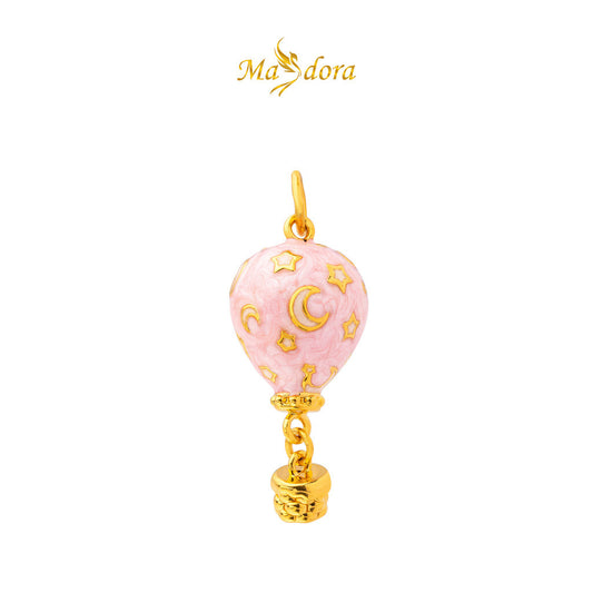 MASDORA 999 Gold Pendant Loket Emas ~ Fantasy Hot Air Balloon Edition (EMAS 999/24K)