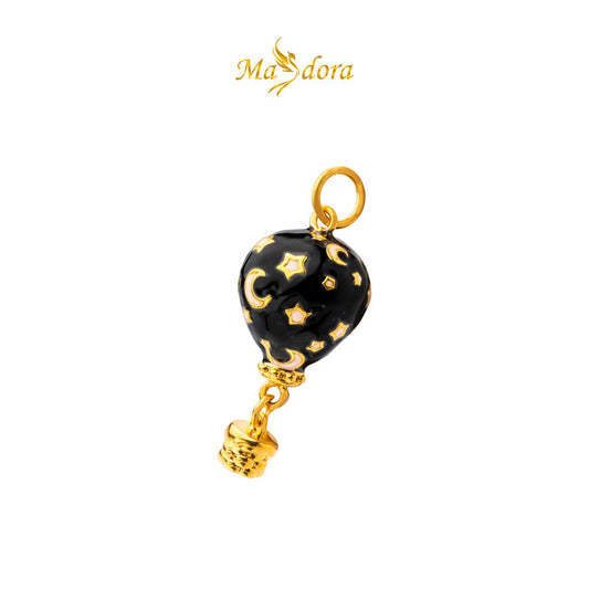 MASDORA 999 Gold Pendant Loket Emas ~ Fantasy Hot Air Balloon Edition (EMAS 999/24K)