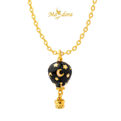 MASDORA 999 Gold Pendant Loket Emas ~ Fantasy Hot Air Balloon Edition (EMAS 999/24K)