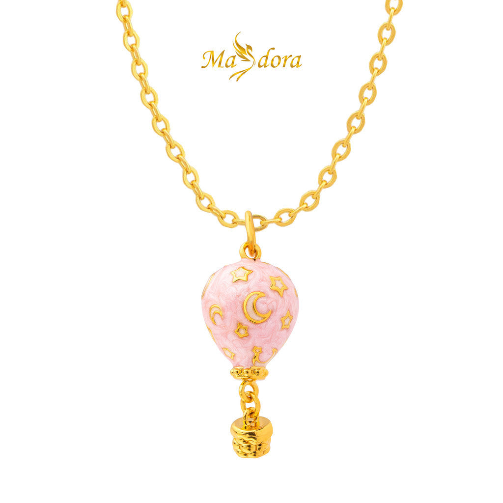 MASDORA 999 Gold Pendant Loket Emas ~ Fantasy Hot Air Balloon Edition (EMAS 999/24K)