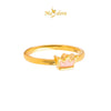 MASDORA 999 Gold Ring Rings Cincin Emas ~ Pink King Crown (EMAS 999/24K)