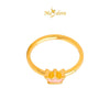 MASDORA 999 Gold Ring Rings Cincin Emas ~ Pink King Crown (EMAS 999/24K)
