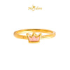 MASDORA 999 Gold Ring Rings Cincin Emas ~ Pink King Crown (EMAS 999/24K)
