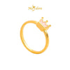 MASDORA 999 Gold Ring Rings Cincin Emas ~ Pink King Crown (EMAS 999/24K)
