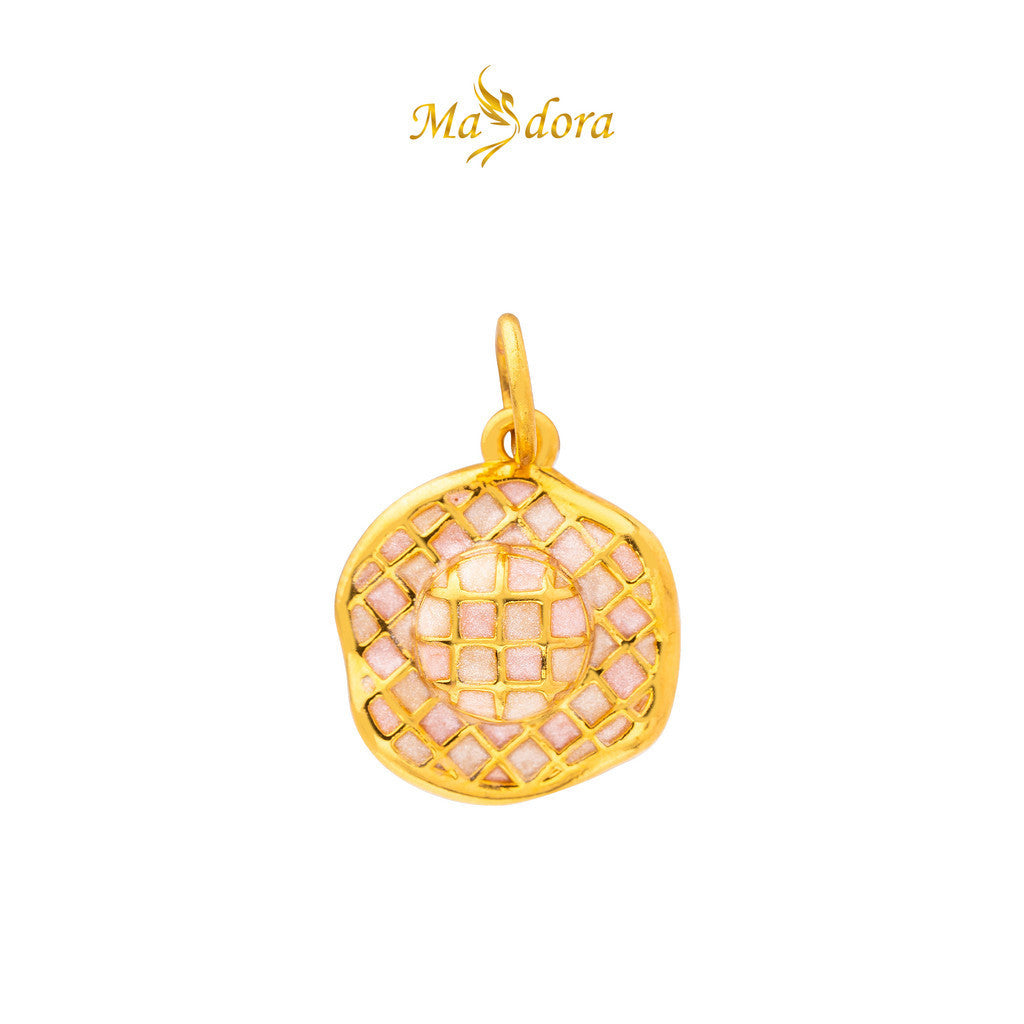 MASDORA 999 Gold Pendant Loket Emas ~ (PINK) Memorable Travel Edition  (EMAS 999/24K)