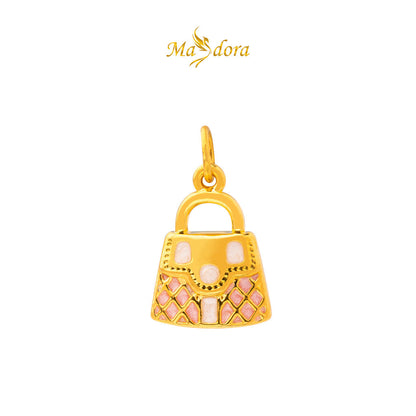 MASDORA 999 Gold Pendant Loket Emas ~ (PINK) Memorable Travel Edition  (EMAS 999/24K)