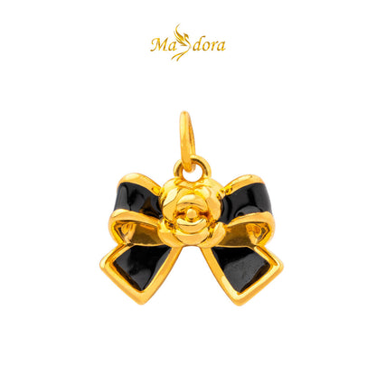MASDORA 999 Gold Pendant Loket Emas ~ (BLACK) Lovely Baby Edition  (EMAS 999/24K)