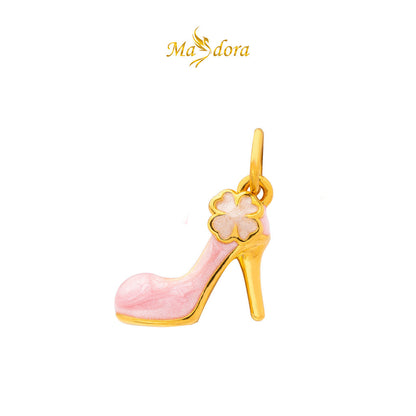 MASDORA 999 Gold Pendant Loket Emas ~ (PINK) Memorable Travel Edition  (EMAS 999/24K)