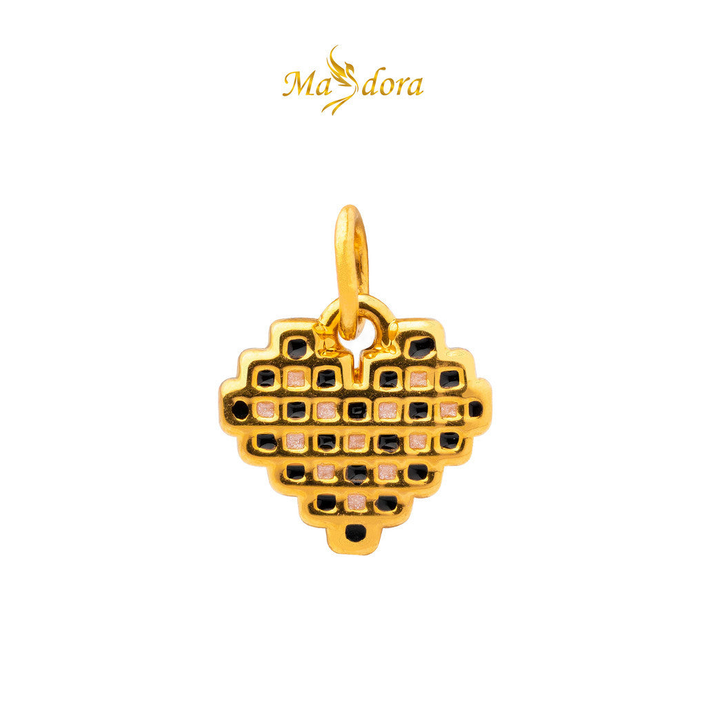 MASDORA 999 Gold Pendant Loket Emas ~ (BLACK) Lovely Baby Edition  (EMAS 999/24K)