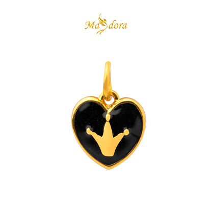 MASDORA 999 Gold Pendant Loket Emas ~ (BLACK) Lovely Baby Edition  (EMAS 999/24K)