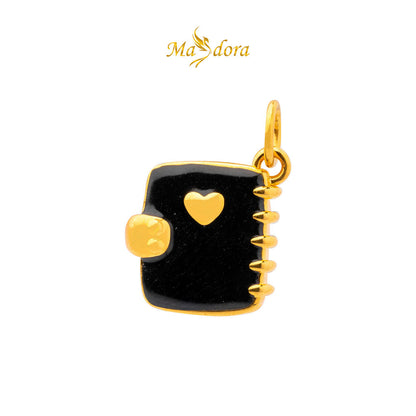 MASDORA 999 Gold Pendant Loket Emas ~ (BLACK) Lovely Baby Edition  (EMAS 999/24K)
