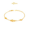 MASDORA 999 Gold Bracelet Rantai Tangan Emas ~ Golden Youth Flower  (EMAS 999/24K)