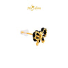 MASDORA 999 Gold Earring Earrings Emas ~ Black Sugary Pretzel (EMAS 999/24K)
