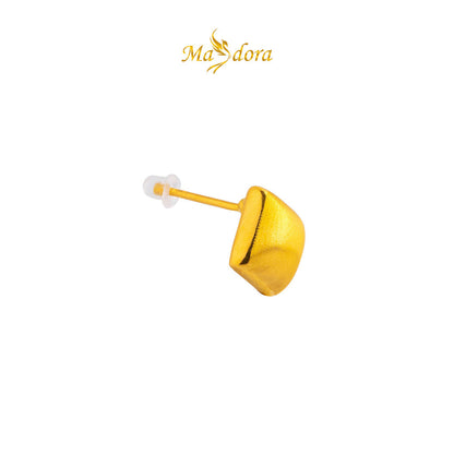 MASDORA 999 Gold Earring Earrings Emas ~ Brushy Squarish (EMAS 999/24K)