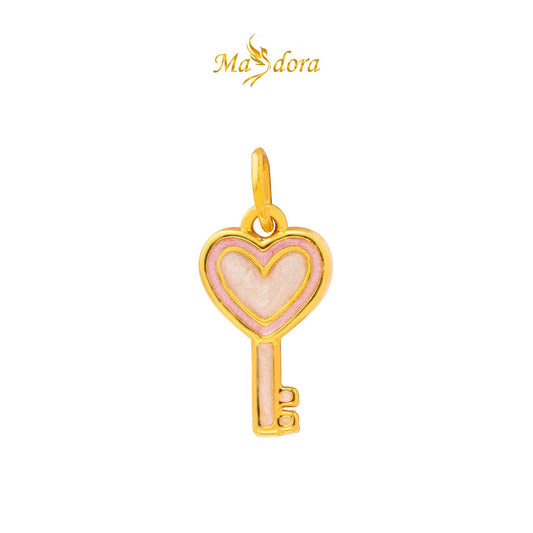 MASDORA 999 Gold Pendant Loket Emas ~ (PINK) Lovely Baby Edition  (EMAS 999/24K)