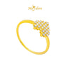 MASDORA 916 Gold Ring Rings Cincin Emas ~ Sparkling Tetris Heart (EMAS 916/22K)