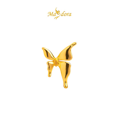 MASDORA 999 Gold Earring Earrings Emas ~ Golden Enormous Butterfly (EMAS 999/24K)