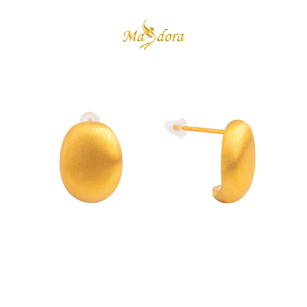 MASDORA 999 Gold Earring Earrings Emas ~ Brushy Bean (EMAS 999/24K)