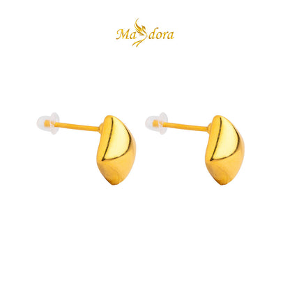 MASDORA 999 Gold Earring Earrings Emas ~ Golden Squarish (EMAS 999/24K)